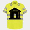 Men's High Visibility Safety Short Sleeve Work Shirt Thumbnail