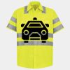 Men's High Visibility Safety Short Sleeve Work Shirt Thumbnail