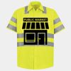 Men's High Visibility Safety Short Sleeve Work Shirt Thumbnail
