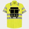 Men's High Visibility Safety Short Sleeve Work Shirt Thumbnail
