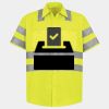 Men's High Visibility Safety Short Sleeve Work Shirt Thumbnail