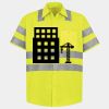 Men's High Visibility Safety Short Sleeve Work Shirt Thumbnail