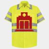 Men's High Visibility Safety Short Sleeve Work Shirt Thumbnail