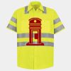 Men's High Visibility Safety Short Sleeve Work Shirt Thumbnail
