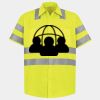 Men's High Visibility Safety Short Sleeve Work Shirt Thumbnail