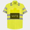 Men's High Visibility Safety Short Sleeve Work Shirt Thumbnail