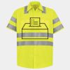 Men's High Visibility Safety Short Sleeve Work Shirt Thumbnail