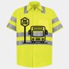 Men's High Visibility Safety Short Sleeve Work Shirt Thumbnail