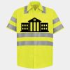 Men's High Visibility Safety Short Sleeve Work Shirt Thumbnail