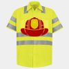 Men's High Visibility Safety Short Sleeve Work Shirt Thumbnail