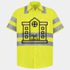 Men's High Visibility Safety Short Sleeve Work Shirt Thumbnail