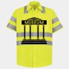 Men's High Visibility Safety Short Sleeve Work Shirt Thumbnail