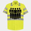 Men's High Visibility Safety Short Sleeve Work Shirt Thumbnail