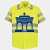 Men's High Visibility Safety Short Sleeve Work Shirt Thumbnail