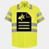 Men's High Visibility Safety Short Sleeve Work Shirt Thumbnail