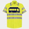 Men's High Visibility Safety Short Sleeve Work Shirt Thumbnail