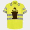Men's High Visibility Safety Short Sleeve Work Shirt Thumbnail