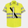 Men's High Visibility Safety Short Sleeve Work Shirt Thumbnail