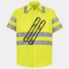 Men's High Visibility Safety Short Sleeve Work Shirt Thumbnail