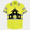 Men's High Visibility Safety Short Sleeve Work Shirt Thumbnail