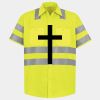 Men's High Visibility Safety Short Sleeve Work Shirt Thumbnail