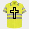 Men's High Visibility Safety Short Sleeve Work Shirt Thumbnail