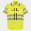 Men's High Visibility Safety Short Sleeve Work Shirt Thumbnail
