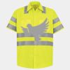 Men's High Visibility Safety Short Sleeve Work Shirt Thumbnail