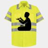 Men's High Visibility Safety Short Sleeve Work Shirt Thumbnail