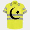 Men's High Visibility Safety Short Sleeve Work Shirt Thumbnail