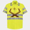 Men's High Visibility Safety Short Sleeve Work Shirt Thumbnail