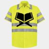 Men's High Visibility Safety Short Sleeve Work Shirt Thumbnail