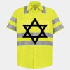 Men's High Visibility Safety Short Sleeve Work Shirt Thumbnail