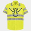Men's High Visibility Safety Short Sleeve Work Shirt Thumbnail