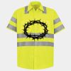 Men's High Visibility Safety Short Sleeve Work Shirt Thumbnail