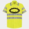 Men's High Visibility Safety Short Sleeve Work Shirt Thumbnail