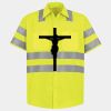 Men's High Visibility Safety Short Sleeve Work Shirt Thumbnail