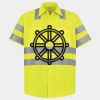 Men's High Visibility Safety Short Sleeve Work Shirt Thumbnail