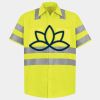 Men's High Visibility Safety Short Sleeve Work Shirt Thumbnail