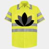 Men's High Visibility Safety Short Sleeve Work Shirt Thumbnail