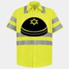 Men's High Visibility Safety Short Sleeve Work Shirt Thumbnail