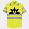 Men's High Visibility Safety Short Sleeve Work Shirt Thumbnail