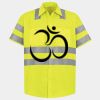 Men's High Visibility Safety Short Sleeve Work Shirt Thumbnail