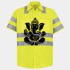 Men's High Visibility Safety Short Sleeve Work Shirt Thumbnail