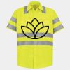 Men's High Visibility Safety Short Sleeve Work Shirt Thumbnail