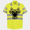 Men's High Visibility Safety Short Sleeve Work Shirt Thumbnail