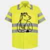 Men's High Visibility Safety Short Sleeve Work Shirt Thumbnail
