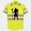 Men's High Visibility Safety Short Sleeve Work Shirt Thumbnail