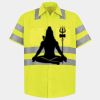 Men's High Visibility Safety Short Sleeve Work Shirt Thumbnail