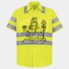 Men's High Visibility Safety Short Sleeve Work Shirt Thumbnail
